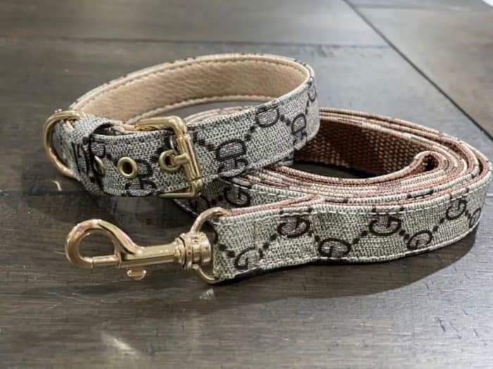 Pucci Monogram Dog Collar And Leash Set - Image 2